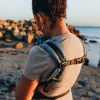 Fidella Mochila Portabebé Fusion Fullbuckle Baby - Palm Trees Dove Blue