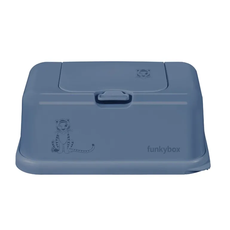 FunkyBox - Dispensador de Toalhitas Brilho - Azul Tigre