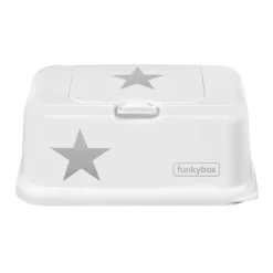 FunkyBox - Dispensador de Toalhitas Brilho - Branca Estrelas