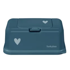 FunkyBox - Dispensador de Toalhitas Brilho - Petroleo Coração