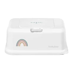 FunkyBox - Dispensador de Toalhitas Mate - Branca Arco-iris