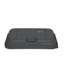 FunkyBox - Dispensador de Toalhitas To Go Brilho - Gris Ocuro Wonderful
