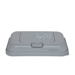FunkyBox - Dispensador de Toalhitas To Go Brilho - Prata Estrelas