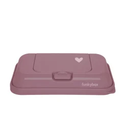 FunkyBox - Dispensador de Toalhitas To Go Brilho - Rosa Francés Coração