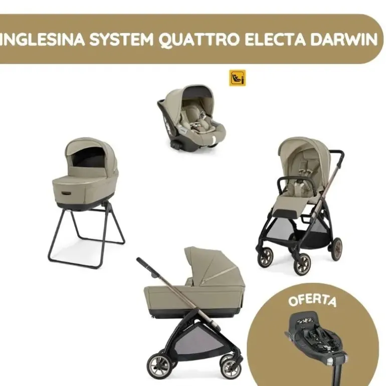 Inglesina System Quattro Electa Darwin - Hangar Beige