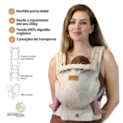 Isara Elite Mochila Portabebé - Majestic Ivory Forest