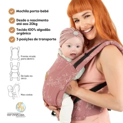 Isara Mochila Portabebé Quick Full Buckle V2 - Meadow Grass