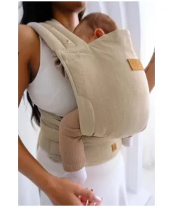 Isara Mochila Portabebé Quick Half Buckle - Sandstone Linen