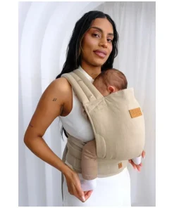 Isara Mochila Portabebé Quick Half Buckle - Sandstone Linen