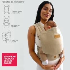 Isara Mochila Portabebé Quick Half Buckle - Sandstone Linen