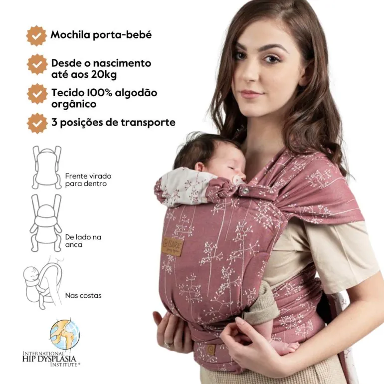 Isara Mochila Portabebé QuickTie One Size - Meadow Grass