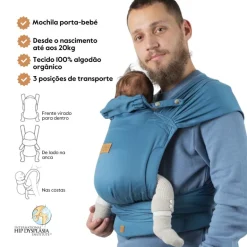 Isara Mochila Portabebé QuickTie - Bluestone
