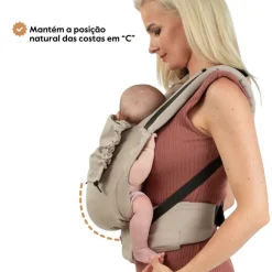 Isara Mochila Portabebé Quick Full Buckle V2 - Caffe Latte