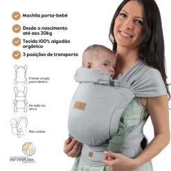 Isara Mochila Portabebé QuickTie One Size - Pearl Grey