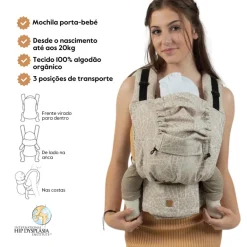 Isara Mochila Portabebé Quick Full Buckle V2 - Majestic Ivory Forest