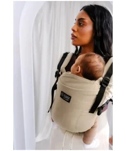 Isara Mochila Portabebé The ONE One size - Sandstone Linen