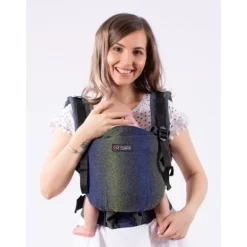 Isara Mochila Portabebé The ONE One size - Pixelated Blue Planet
