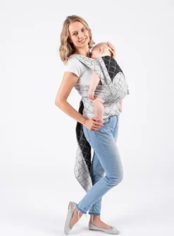 Isara Quick Half Buckle Mochila Portabebé - Diamonda Gray