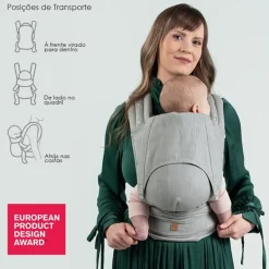 Isara Quick Half Buckle Mochila Portabebé - Misty Linen