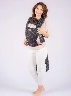 Isara Quick Half Buckle Mochila Portabebé - Diamonda Black
