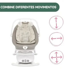 Joie Espreguiçadeira Sansa 2 em 1 - Cosmo Tan