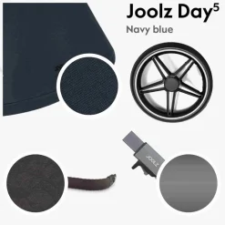 Joolz Day5 Carrinho de Bebé - 3 em 1 dos 0 aos 4 anos - Navy blue