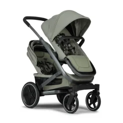 Joolz Geo3 Carrinho de Bebé (Twin) - Para gémeos ou dois bebés dos 0 aos 4 anos - Sage green