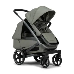 Joolz Geo3 Carrinho de Bebé (Twin) - Para gémeos ou dois bebés dos 0 aos 4 anos - Sage green