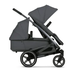 Joolz Geo3 Carrinho de Bebé (Twin) - Para gémeos ou dois bebés dos 0 aos 4 anos - Stone grey