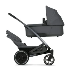 Joolz Geo3 Carrinho de Bebé (Twin) - Para gémeos ou dois bebés dos 0 aos 4 anos - Stone grey