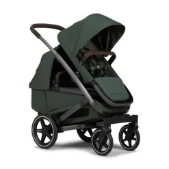 Joolz Geo3 Carrinho de Bebé (Twin) - Para gémeos ou dois bebés dos 0 aos 4 anos - Forest green