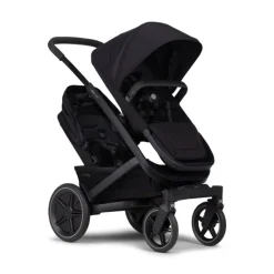 Joolz Geo3 Carrinho de Bebé (Twin) - Para gémeos ou dois bebés dos 0 aos 4 anos - Space black