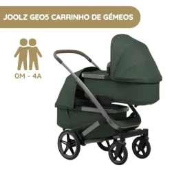 Joolz Geo5 Carrinho de Gémeos - Forest green