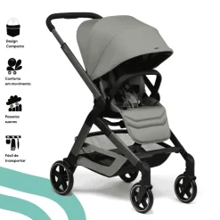Joolz Hub2 Carrinho de Bebé - Citadino 3-em-1 dos 0 aos 4 anos - Sage green
