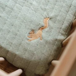 Little Dutch Manta de Malha para Alcofa | Bassinet Blanket | Pure Sage