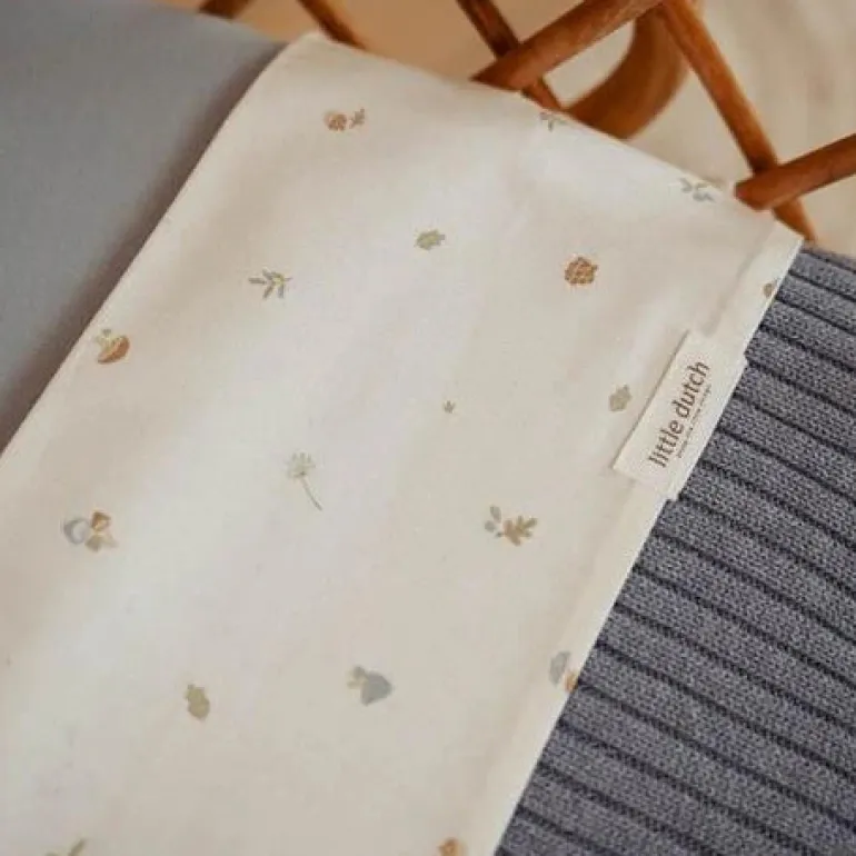 Little Dutch Manta de Malha para Berço | Cot Blanket | Pure Denim Blue