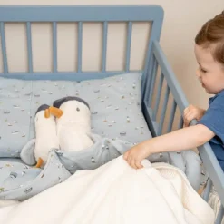 Little Dutch Manta de Malha para Berço | Cot Blanket | Pure Soft White