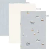 Little Dutch Mini Toalhinhas de Higiene | Washcloths - Sailors Bay Blue / Pure Soft White / Pure Soft Blue