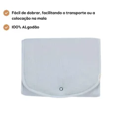Little Dutch Muda Fraldas Portátil Comfort | Pure Soft Blue
