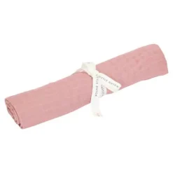 Little Dutch Swaddle 120 x 120 em Musselina - Pure Pink Blossom