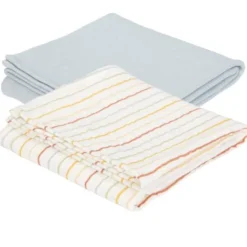 Little Dutch Toalhas de Rosto - Vintage Sunny Stripes / Pure Soft Blue