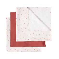 Luma Pack 3 Musselinas 70x70 - Rosa Claro
