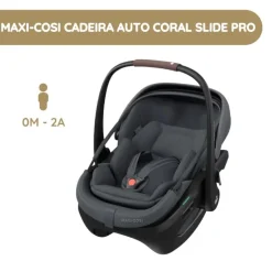 Maxi-Cosi Cadeira Auto Coral Slide Pro - Moon Graphite