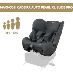Maxi-Cosi Cadeira Auto Pearl XL Slide Pro - Authentic Graphite