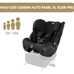 Maxi-Cosi Cadeira Auto Pearl XL Slide Pro - Authentic Black