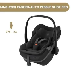 Maxi-Cosi Cadeira Auto Pebble Slide Pro - Onyx Black