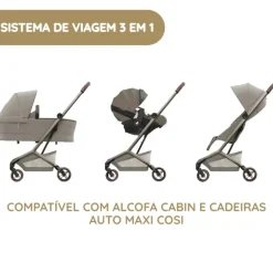 Maxi-Cosi Carrinho de Bebé Fame Cabin - Oak Truffle