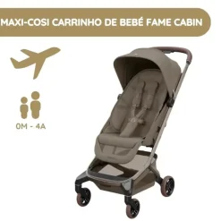 Maxi-Cosi Carrinho de Bebé Fame Cabin - Oak Truffle
