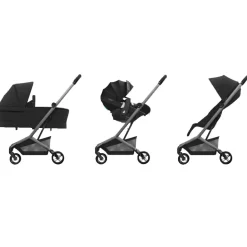 Maxi-Cosi Carrinho de Bebé Fame Cabin - Onyx Black