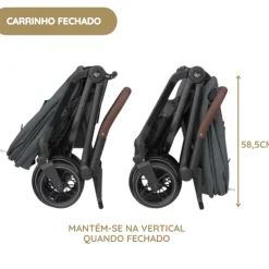 Maxi-Cosi Leona 2 Carrinho de Bebé - Twillic Black